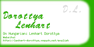 dorottya lenhart business card